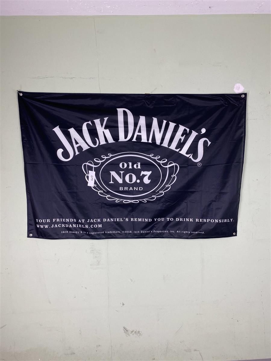 1x Jack Daniels Whiskey Flag Black 150 x 100
