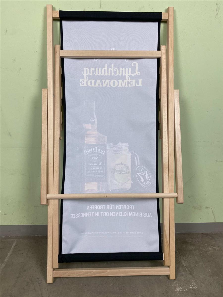 1x Jack Daniels Whiskey deck chair Lynchburg Lemonade black – View 3