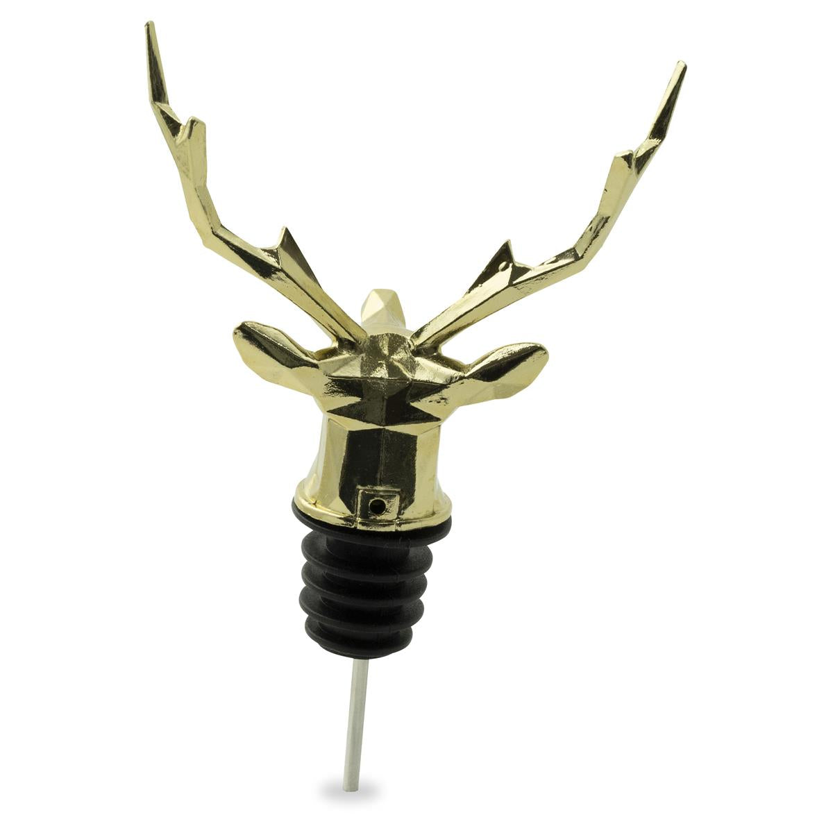 1x Jägermeister liqueur pourer, metal, deer head, gold – View 3