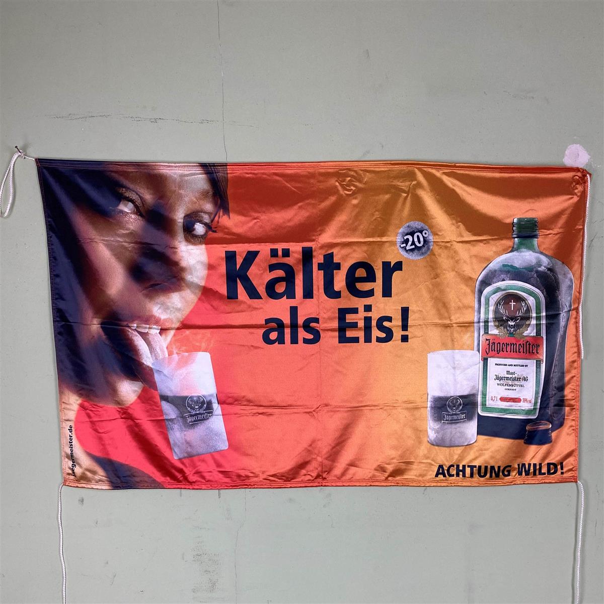 1x Jägermeister Liqueur Flag Colder than Ice 150 x 90 cm – View 3