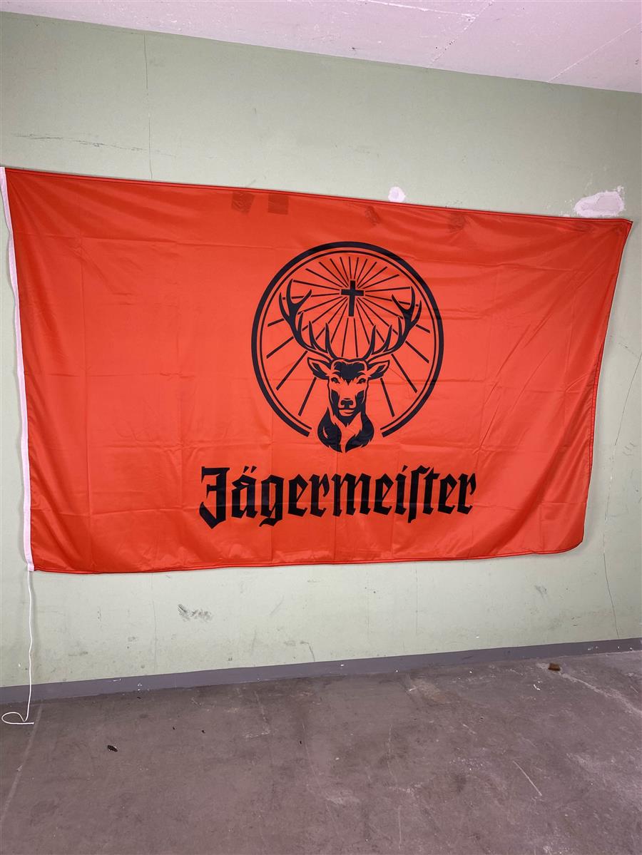 1x Jägermeister Liqueur Flag Logo Hoist flag 250 x 150