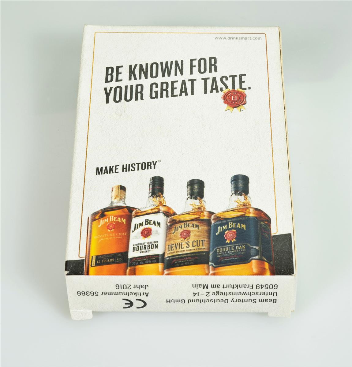 1x Jim Beam Whiskey Card Game, white cardboard box