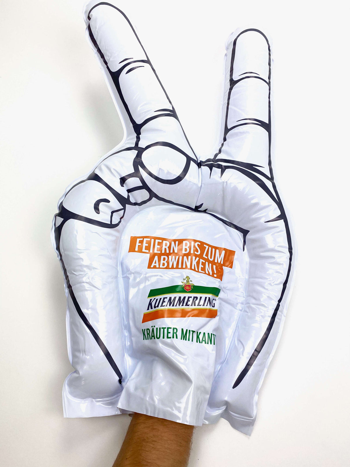 1x Kümmerling liqueur fan, inflatable hand