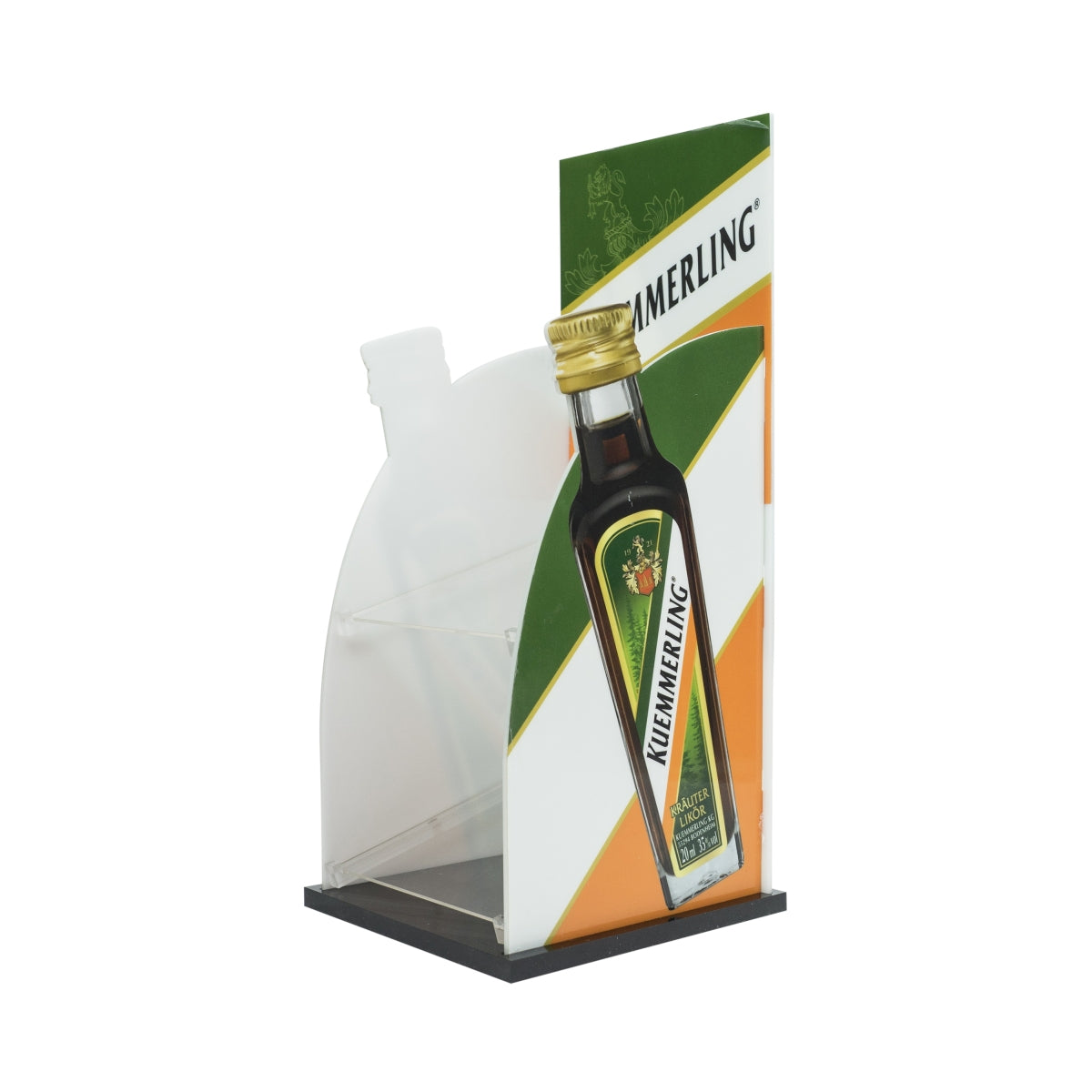 1x Kümmerling liqueur sales display stand, two-tier, plexiglass – View 3