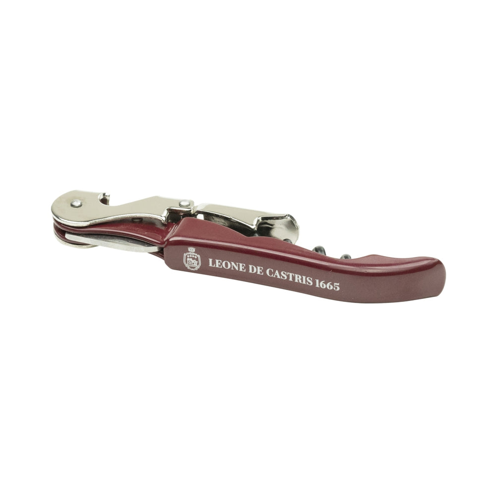 1x Leone de Castris wine waiter's knife, red
