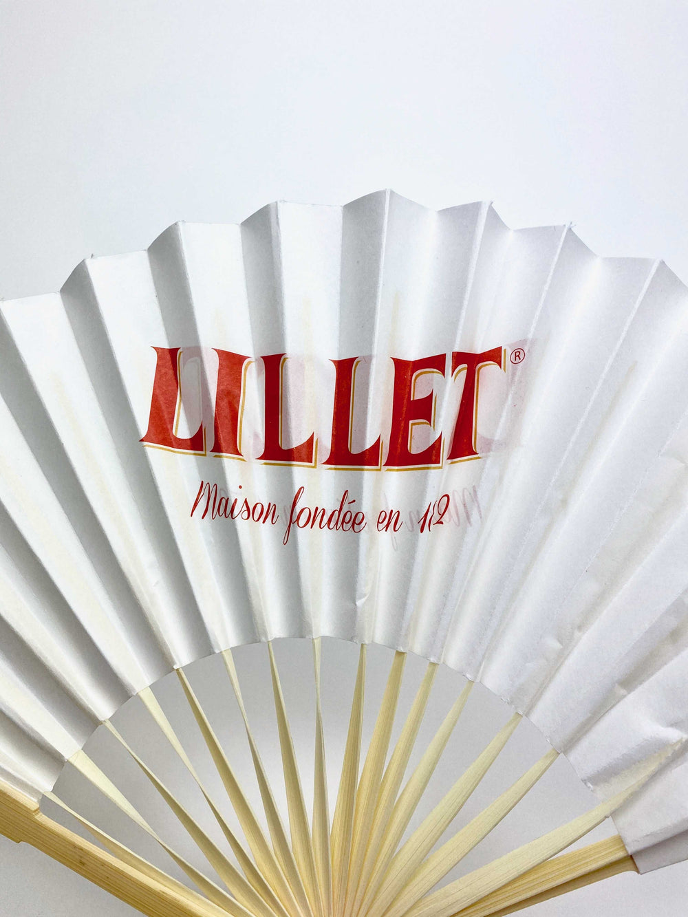 1x Lillet aperitif fan, wood + paper
