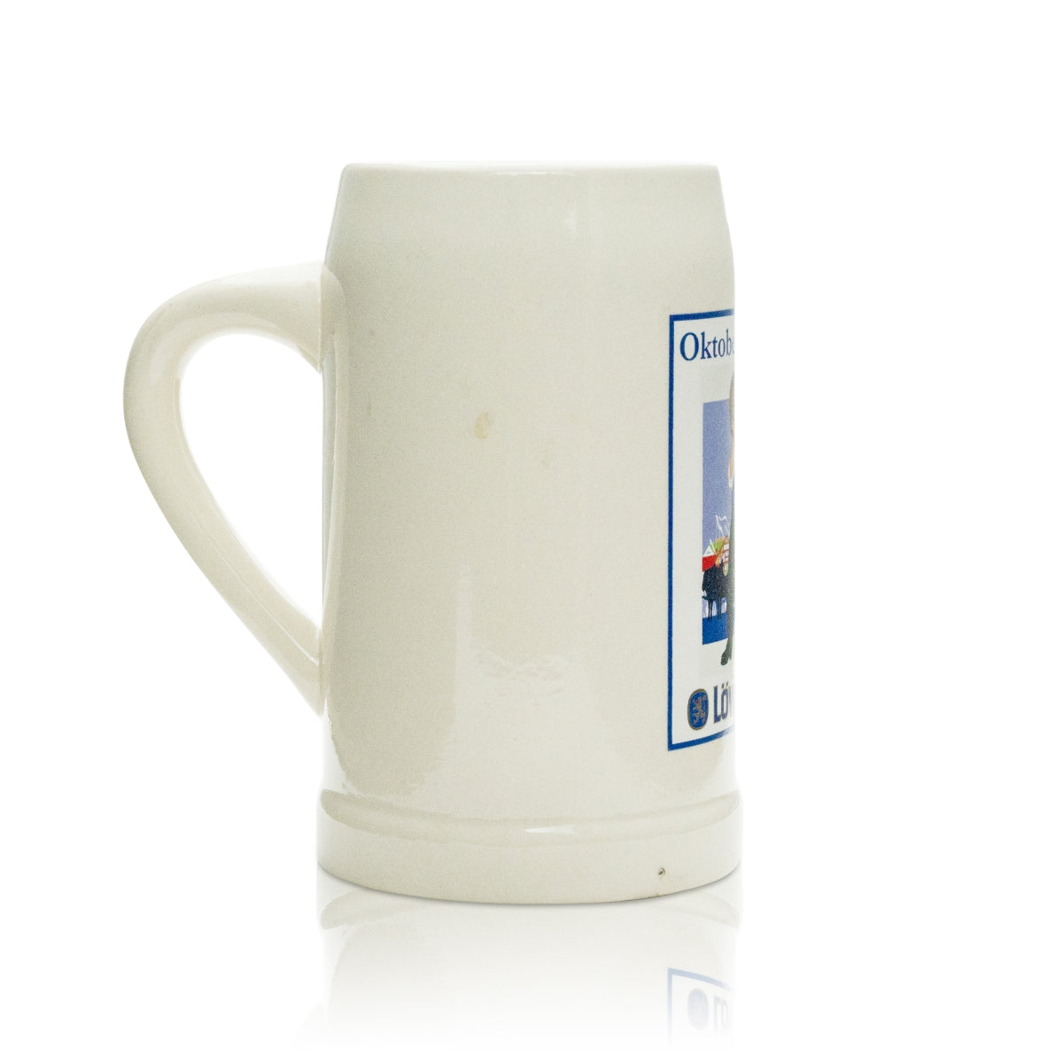 1x Löwenbräu beer glass clay mug 0.5l Oktoberfest 2012 – View 2
