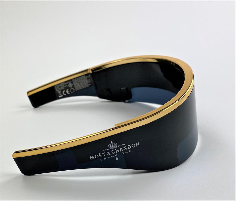1x Moet Chandon Champagne LED Glasses Sunglasses with Gold Rim