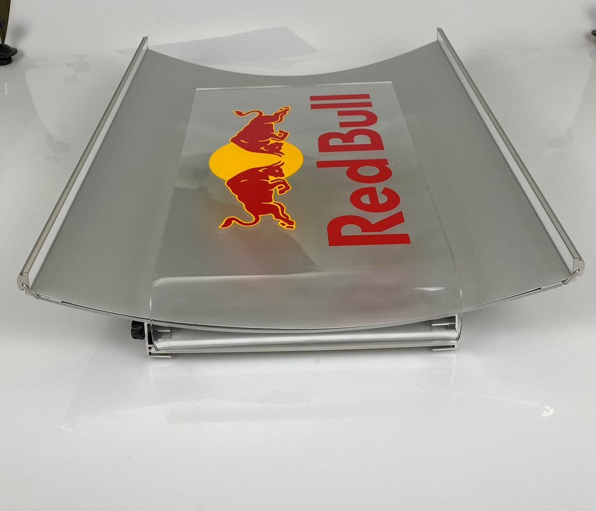 1x Red Bull Energy neon sign, metal curved platform logo sign – View 2