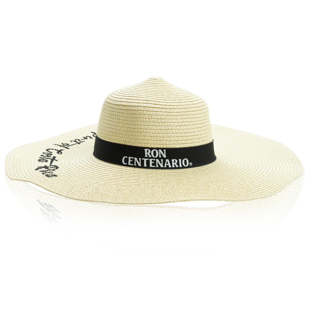 1x Ron Centenario Rum Straw Hat XL natural The Spirit of Costa Rica