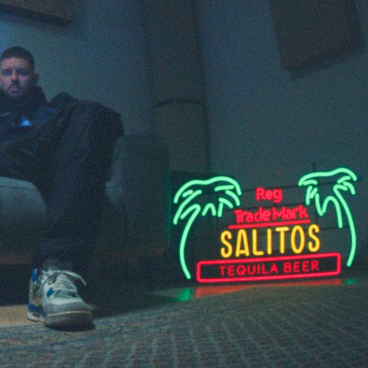 1x Salitos Beer LED Sign Palm Trees Neon 90 x 10 x 54 – View 2