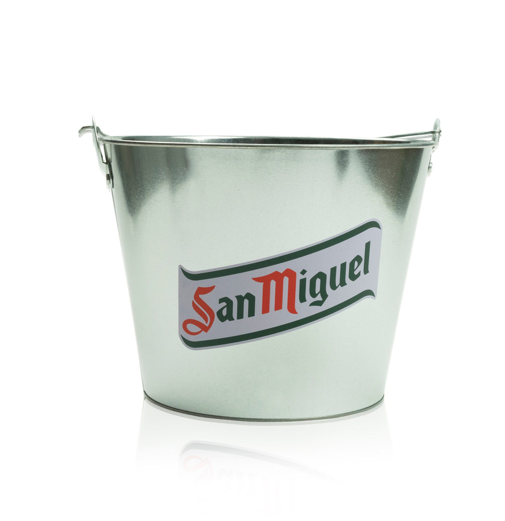 1x San Miguel beer cooler metal bucket 5l