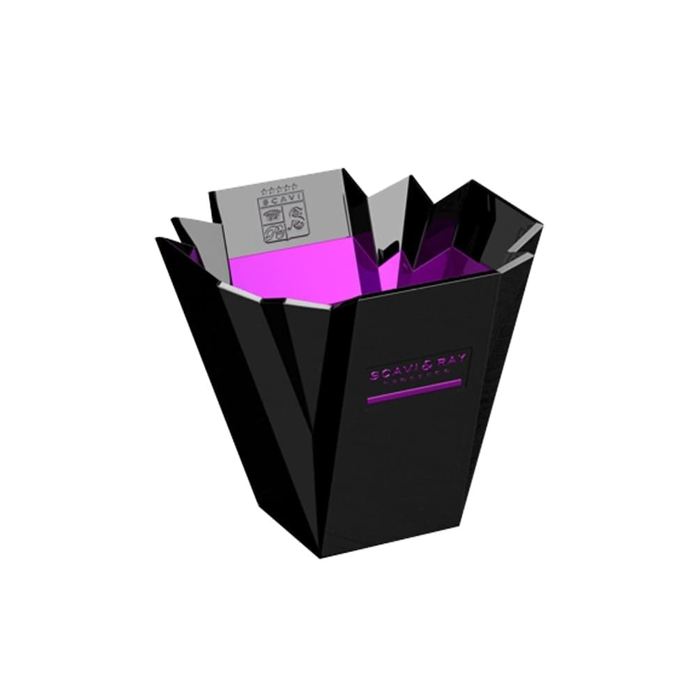 1x Scavi & Ray Sparkling Wine Cooler, single, black and pink, folded