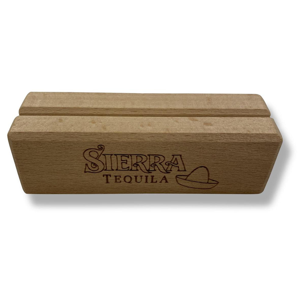 1x Sierra Tequila table display stand, wood