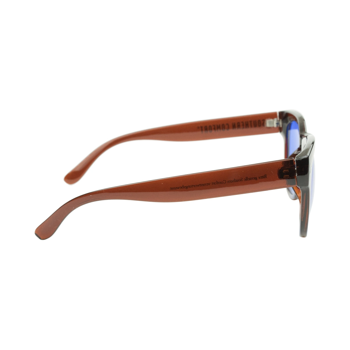 1x Southern Comfort Whiskey Sunglasses Brown Blue Mirrored Lenses – View 3