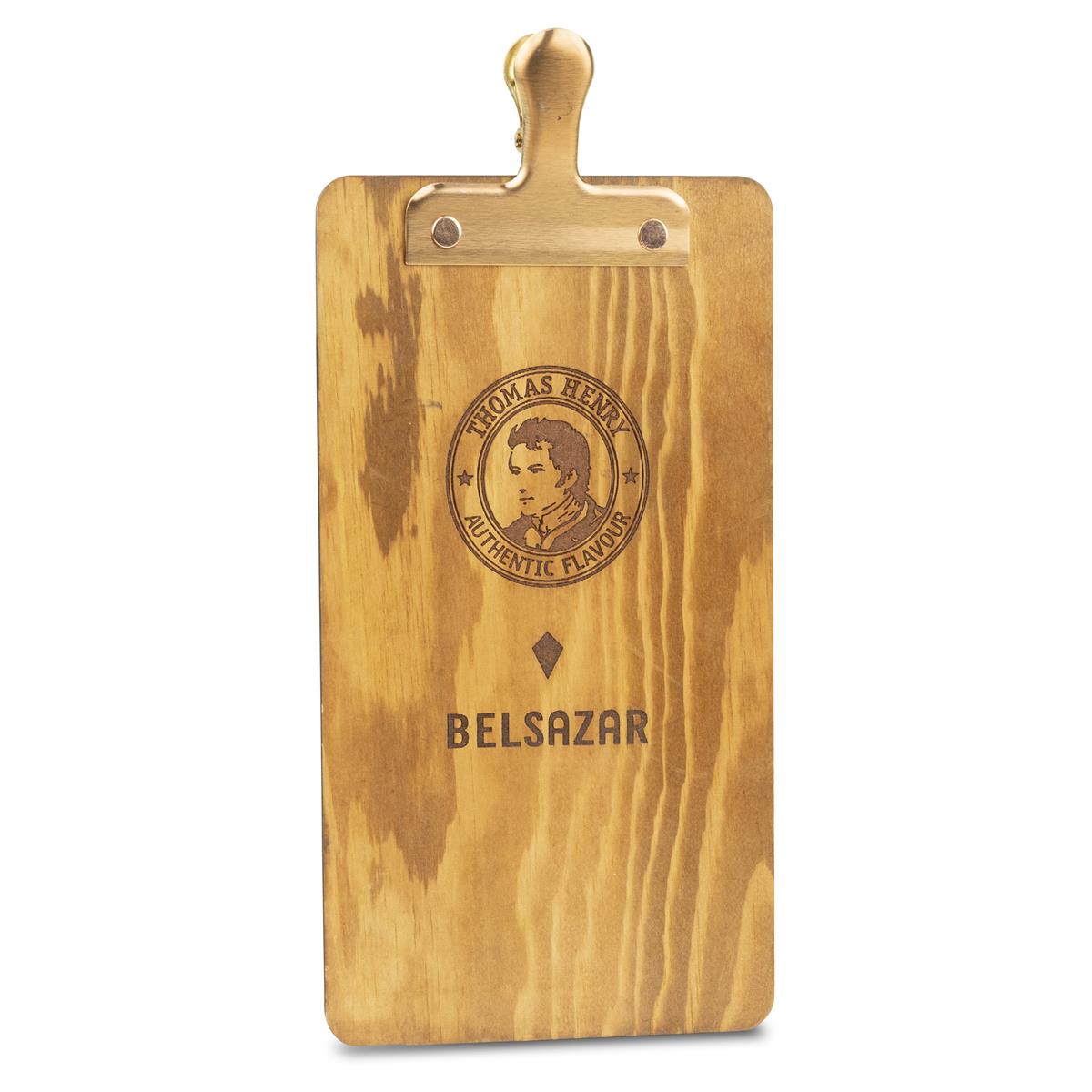 1x Thomas Henry Mixer Card Holder Wood with Copper Clip
