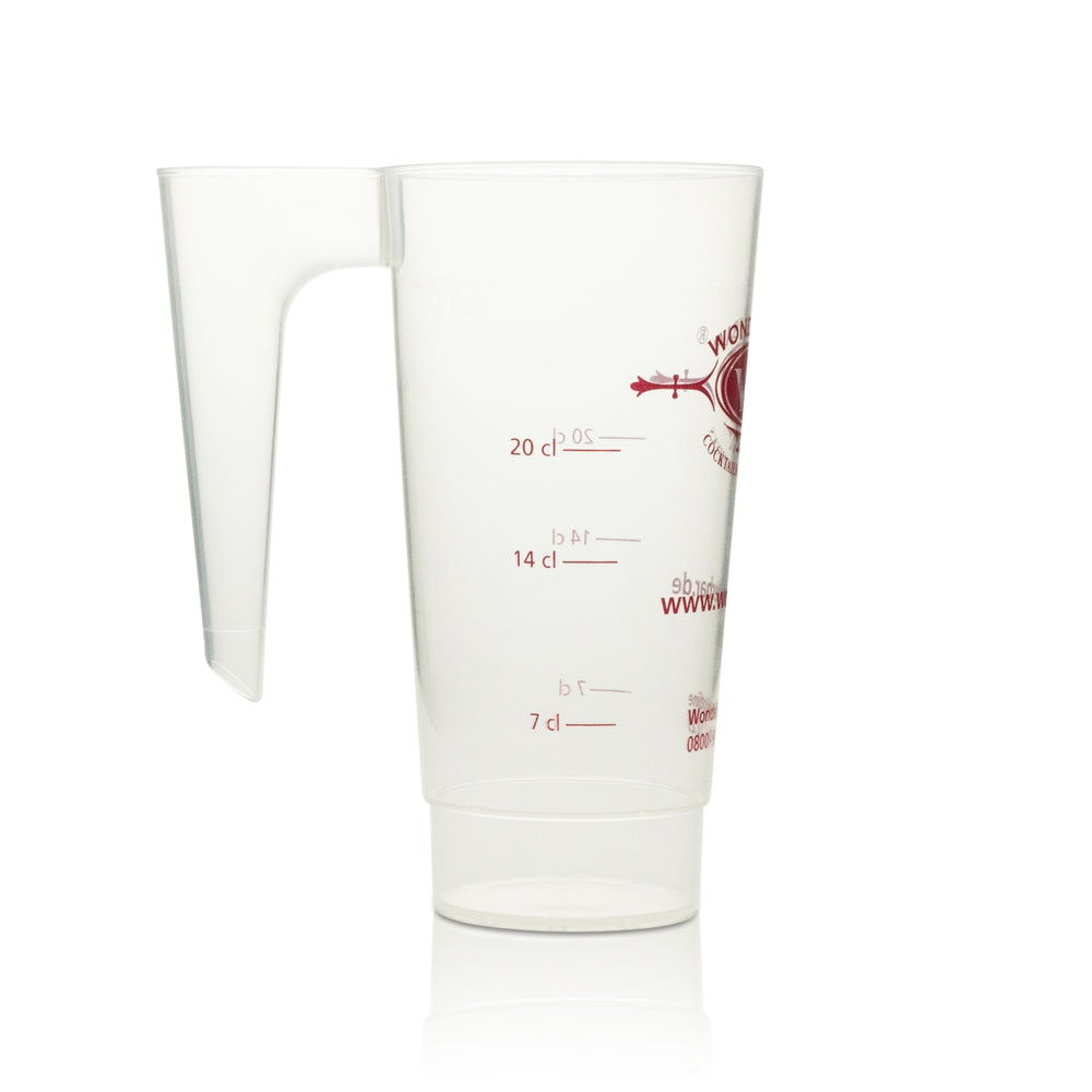 1x Wonderbar Cocktails Cup, Hard Plastic, Reusable, 0.3 L, with Handle