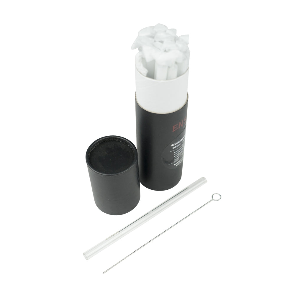 20x Ensö glass straw drinking straw tube cocktail long drink aperitif catering