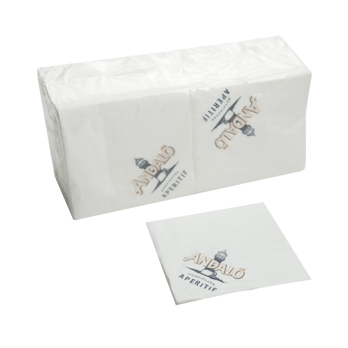 250 Andalö napkins, coasters, 12x12cm, catering, drip-proof, glasses