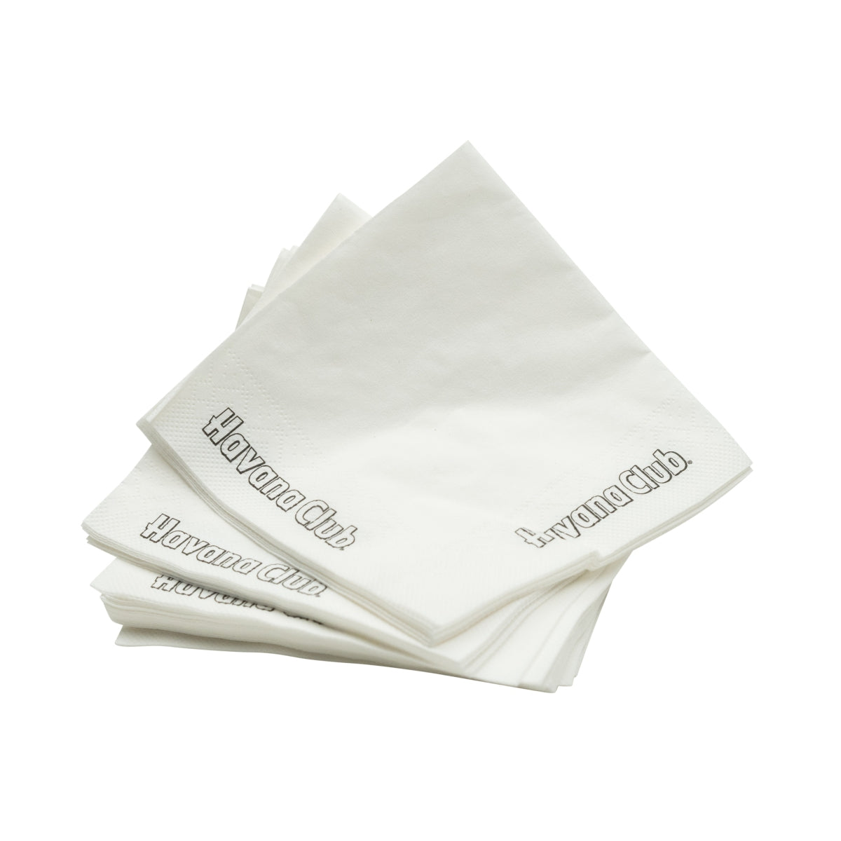 250 Havana Club Rum Napkins, White, Small Print – View 2