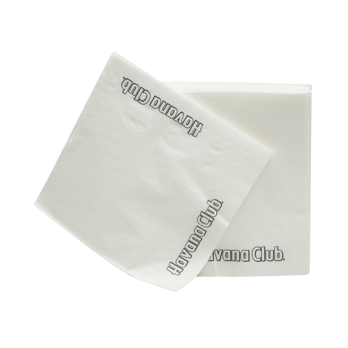 250 Havana Club Rum Napkins, White, Small Print – View 3
