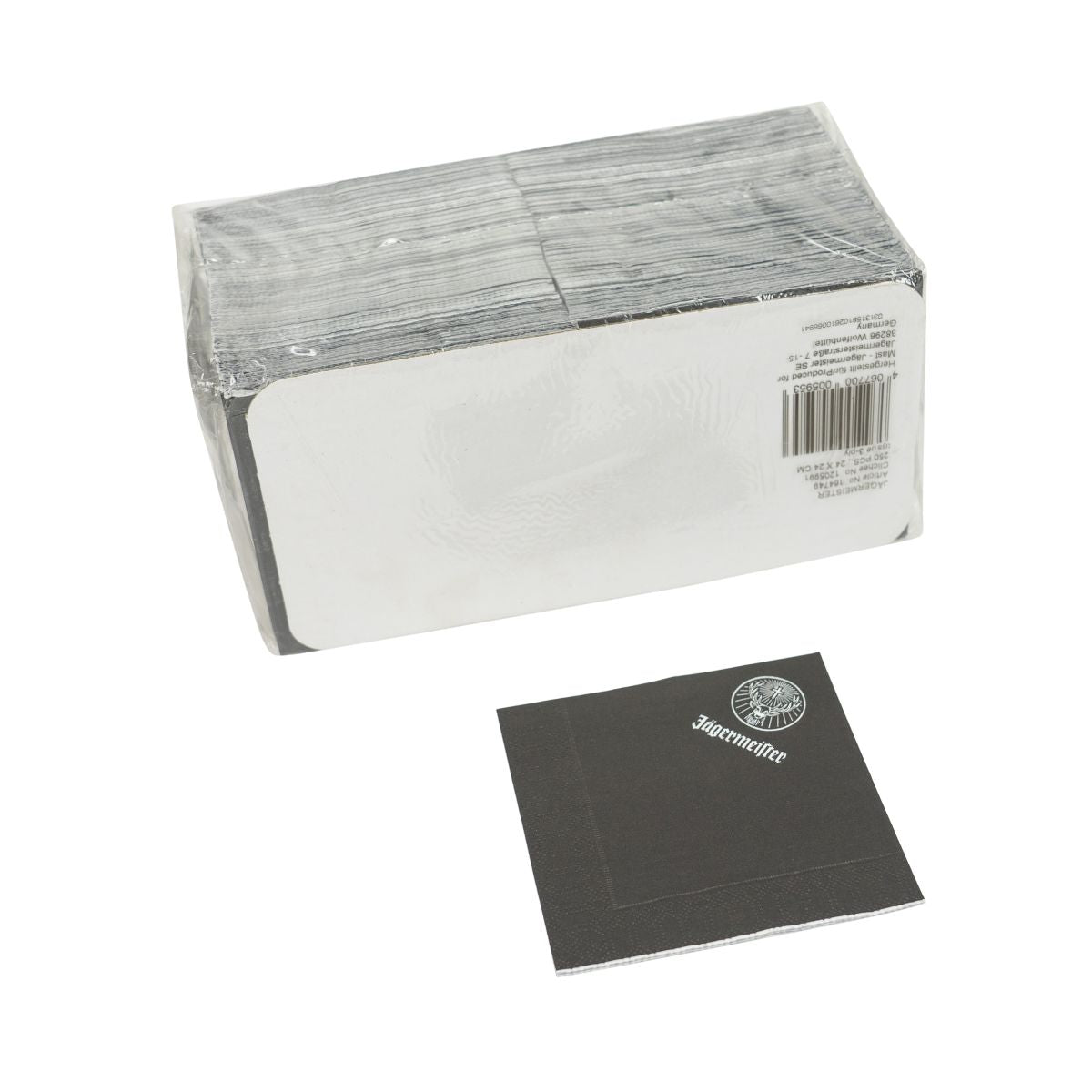 250x Jägermeister napkins Bar napkin Black Paper napkin Drip protection