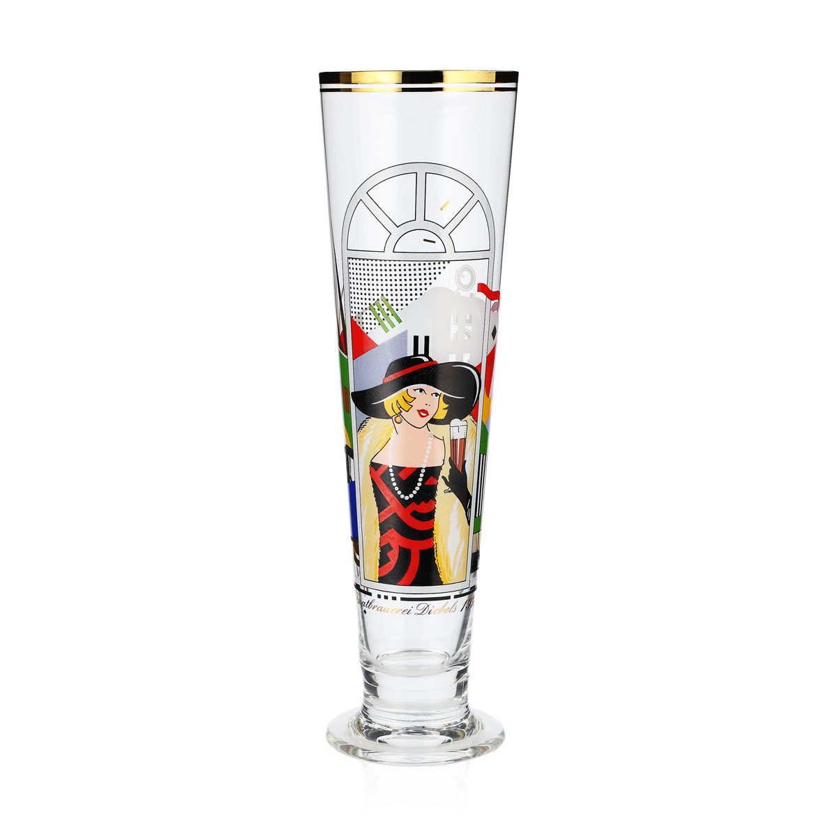 2x Diebels Beer Glass Collector's Box 2 Special Glasses Christmas 1992 Data Sheet – View 8