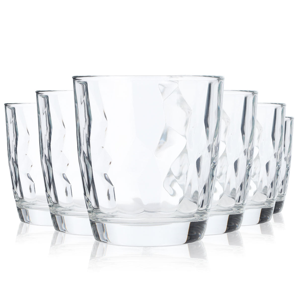 2x Gerolsteiner water glasses, 0.3 l, cup, relief curvature, transparent – View 6