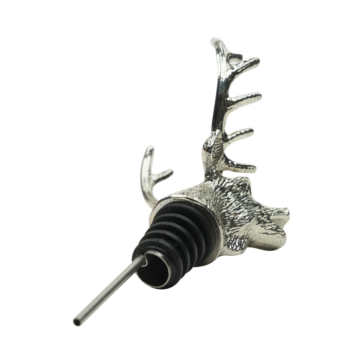 Jägermeister Pourer Deer Head Metal Attachment Silver Pourer Silver – View 6