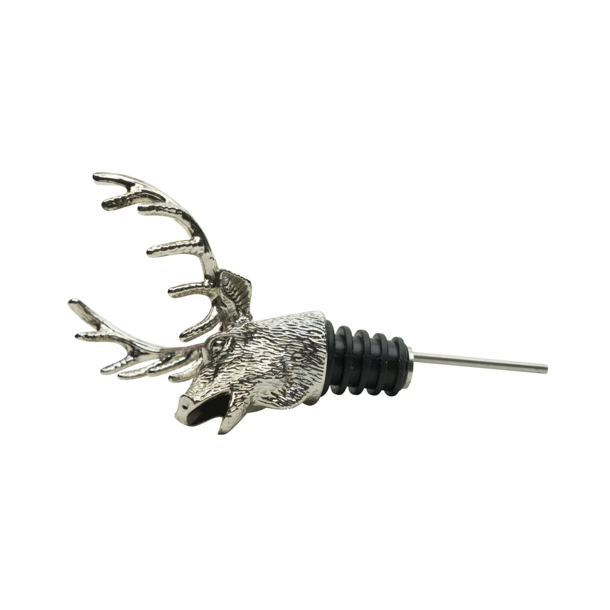Jägermeister Pourer Deer Head Metal Attachment Silver Pourer Silver – View 7