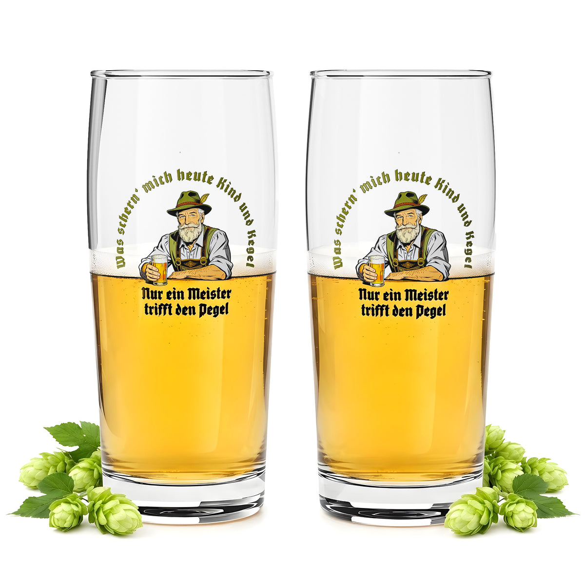 2x Sipply Beer Glass SETTING THE TABLE Meister 0.5 L - The Social Media Trend