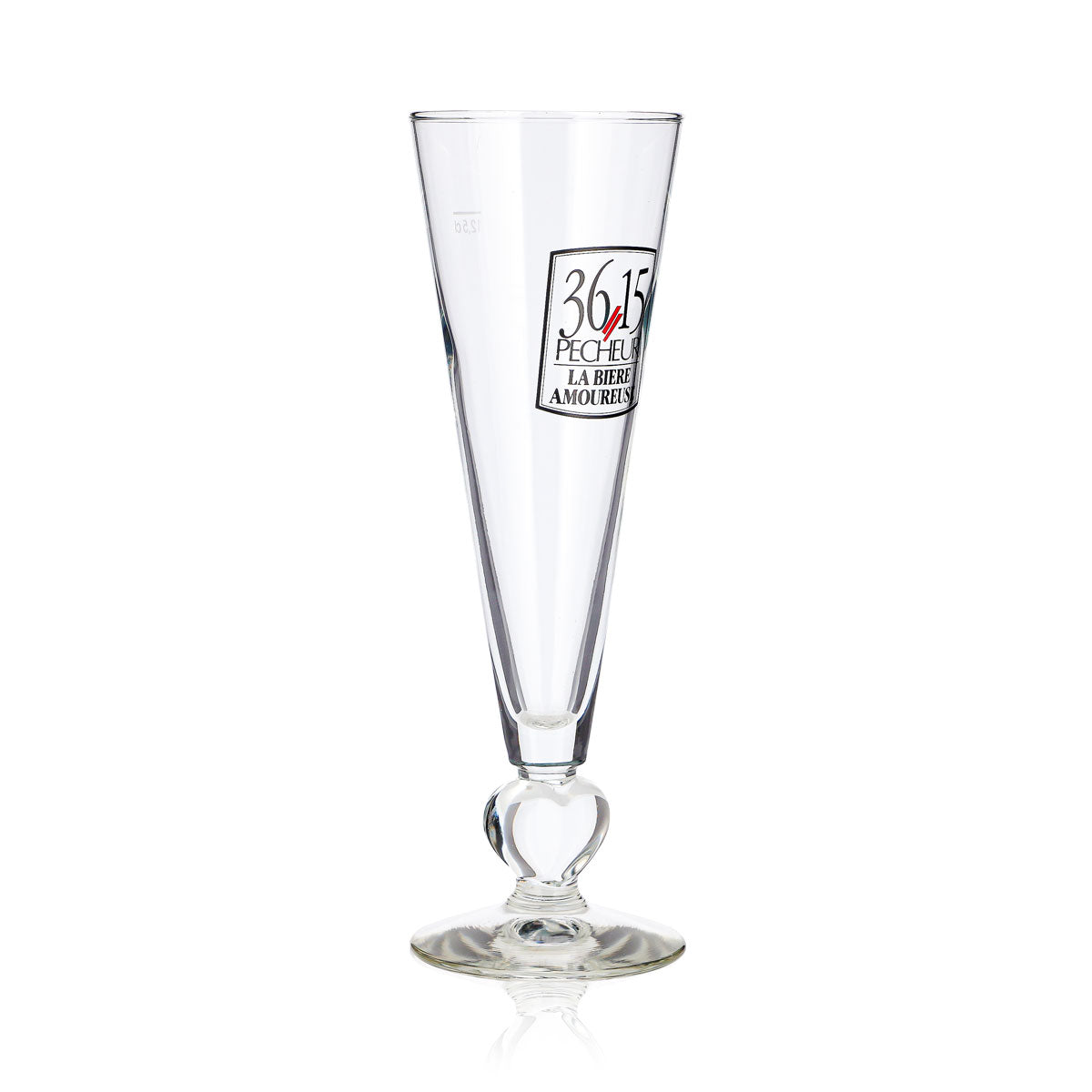 3615 Pecheur Beer Glass, 12.5 cl, Heart-Shaped Stemmed Glass, "La Bière Amoureuse" – View 3