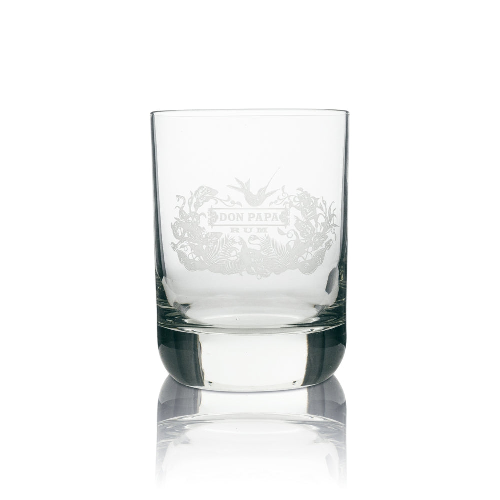 3x Don Papa Rum Glass Tumblers