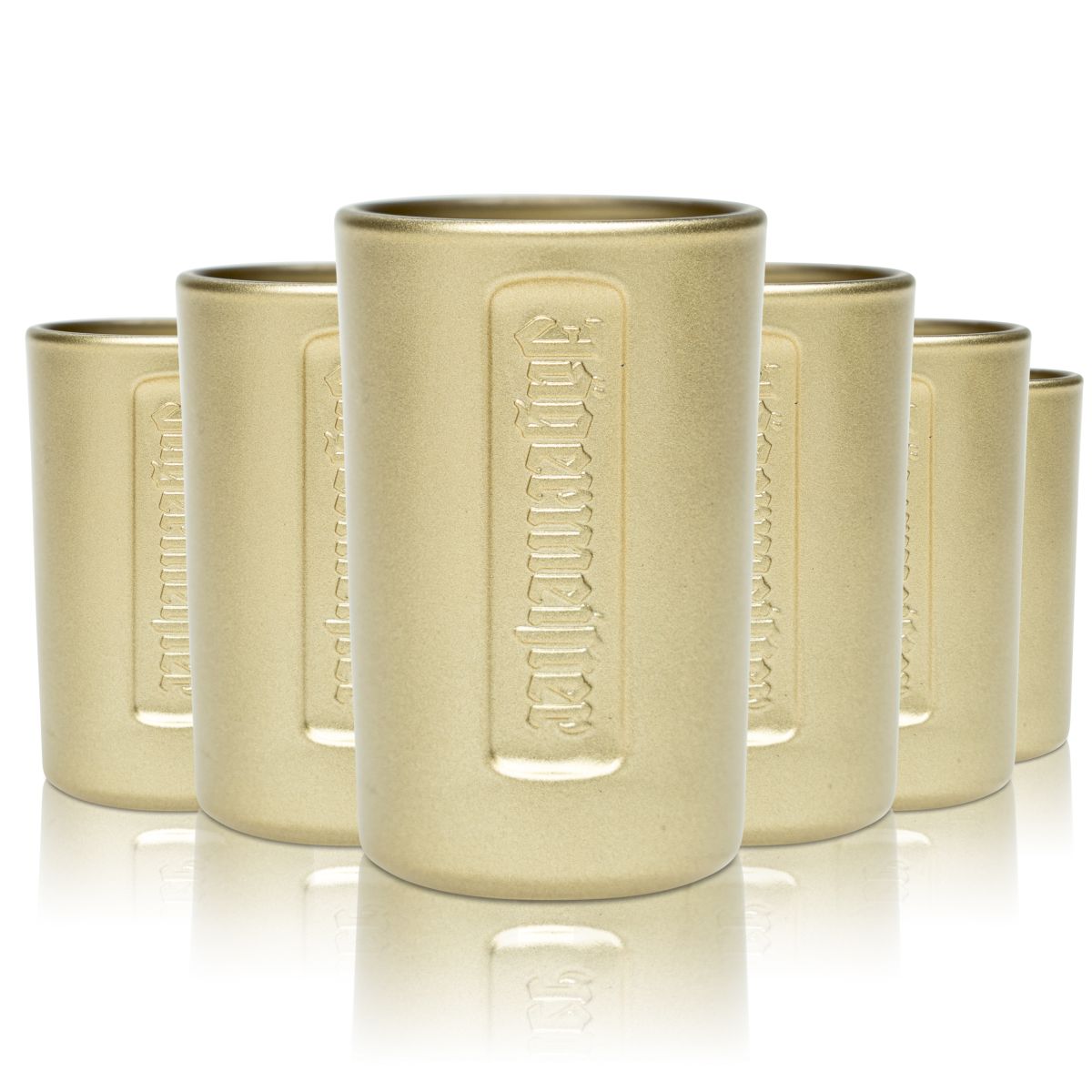 40x Jägermeister Shot Glass Stamper 2cl Gold Shot Glass Herbal Liqueur Shot Glasses