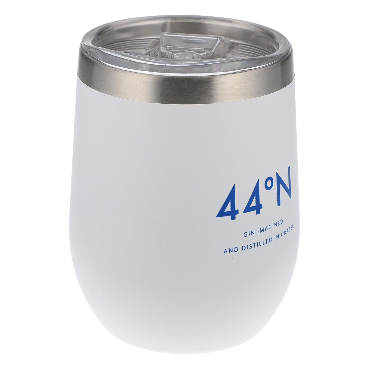 44°N Gin To-Go Stainless Steel Cup, 0.4 L, with Straw, White – New & Stylish – View 3