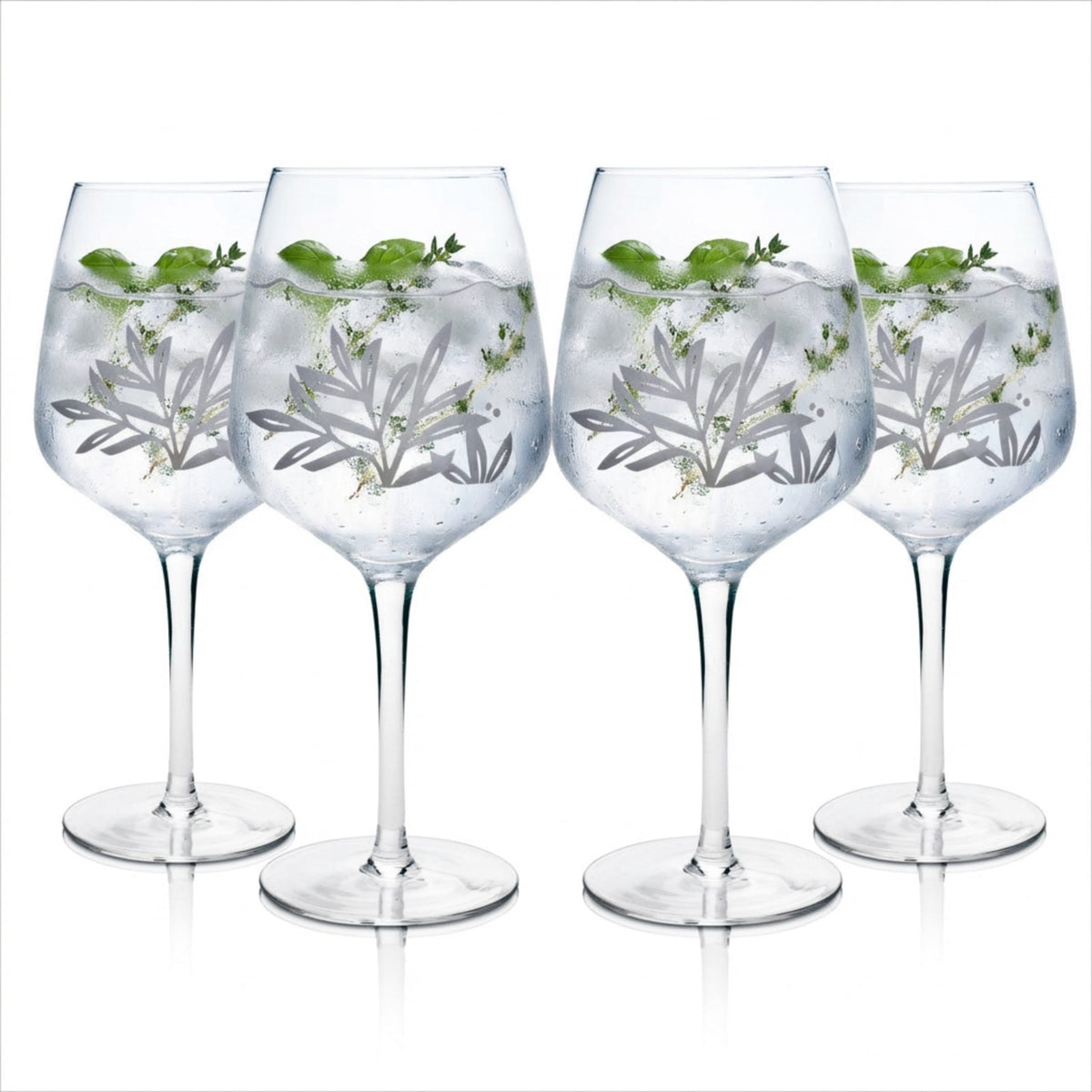 4x Gin Mare Glass Set 0.6l Balloon Goblet Cocktail Glasses Tonic Aperitif Long Drink