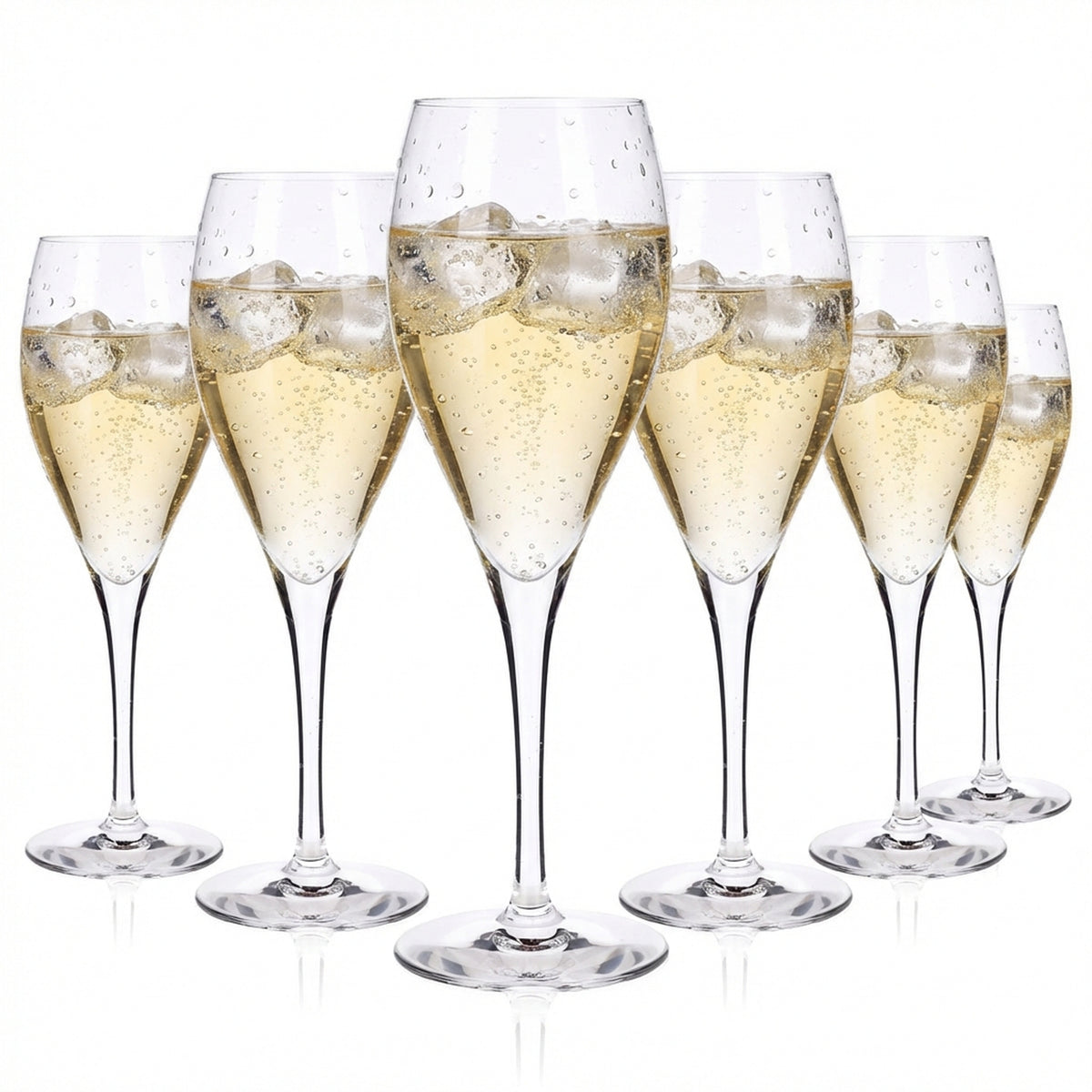 4x Le Cordon Bleu Champagne Glass Stemmed Glasses Champagne Glasses 0.27l