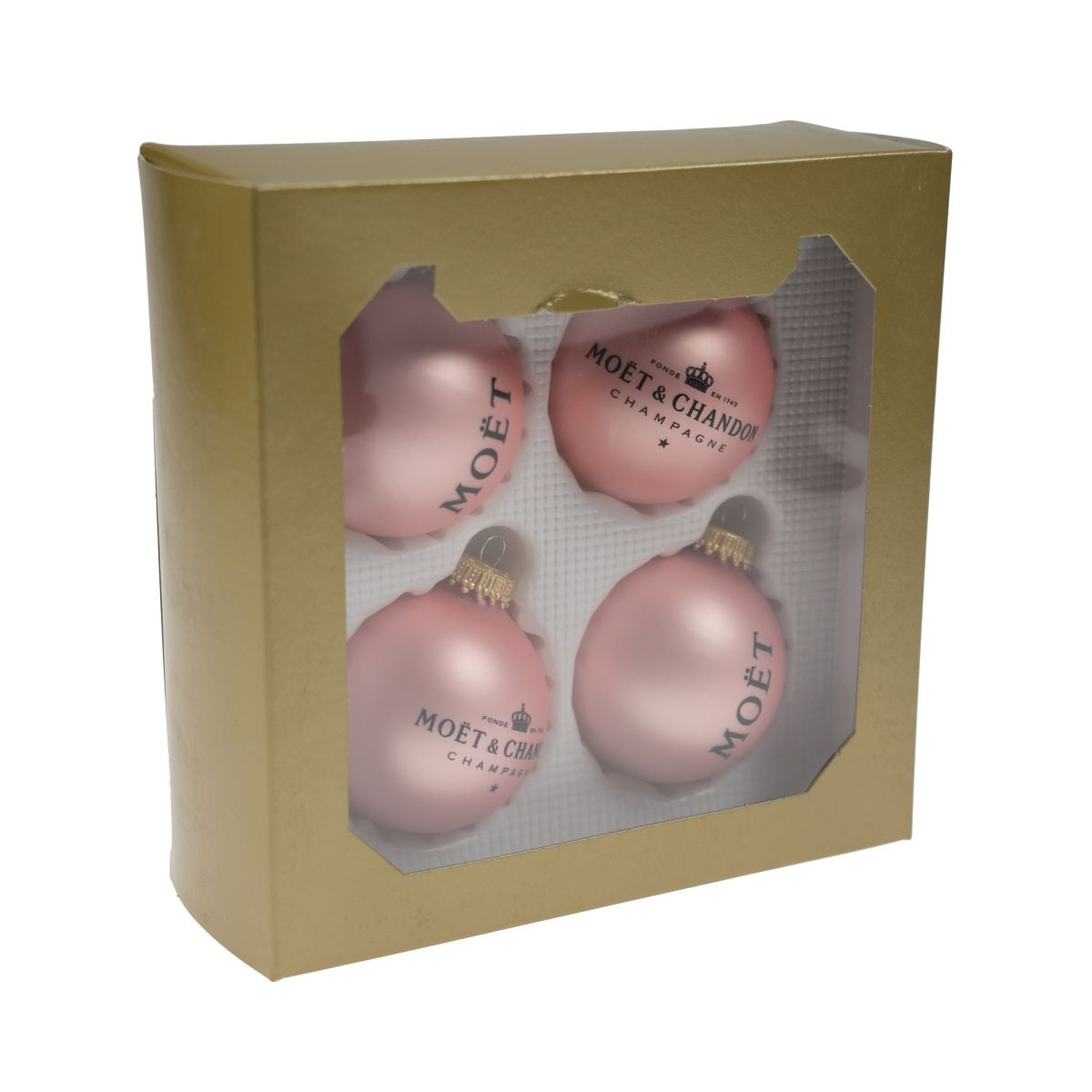 4x Moët & Chandon Christmas decorations Christmas tree baubles