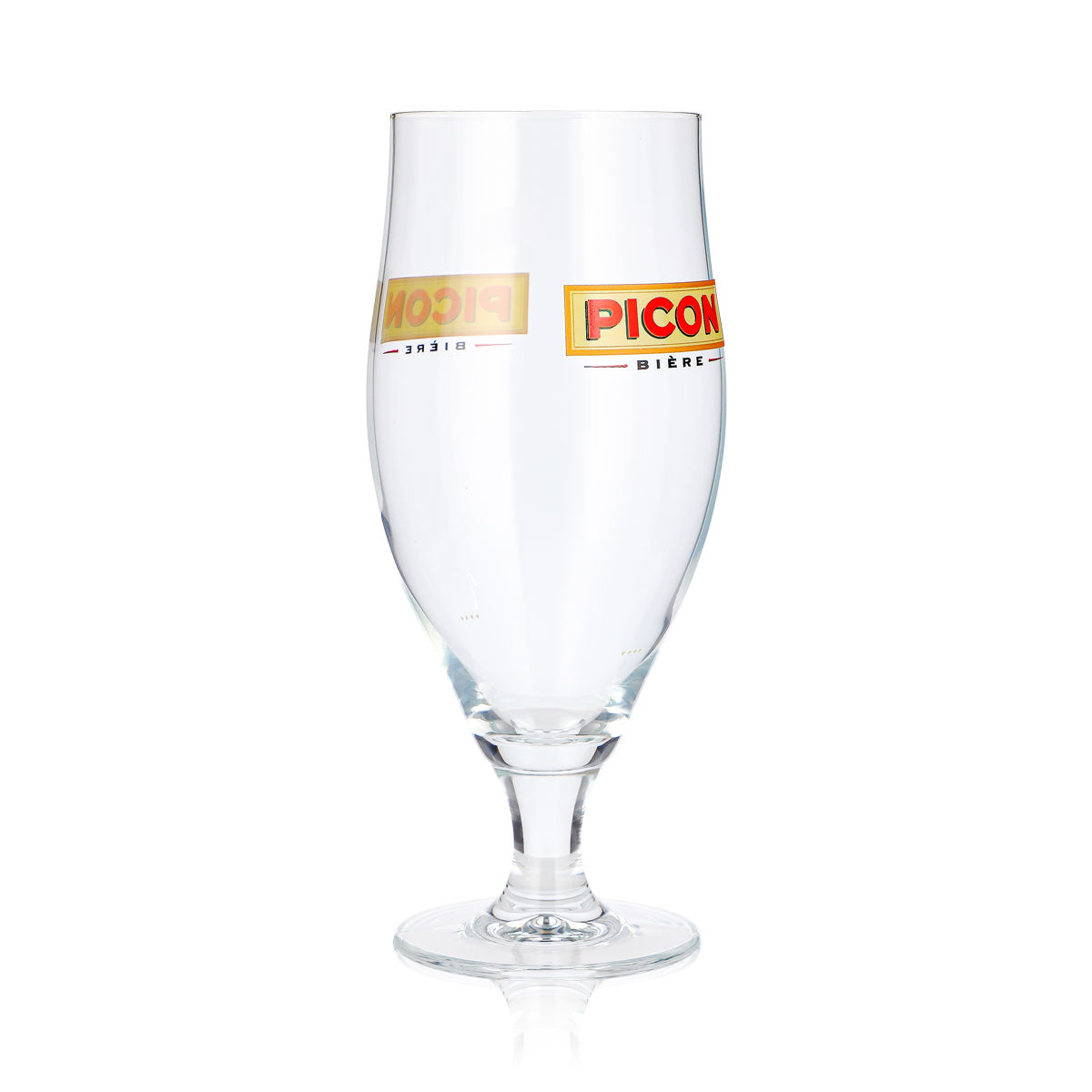 4 Picon Beer Glasses, 0.63 L, Goblet-Style, Yellow Logo (Set of 4) – View 3