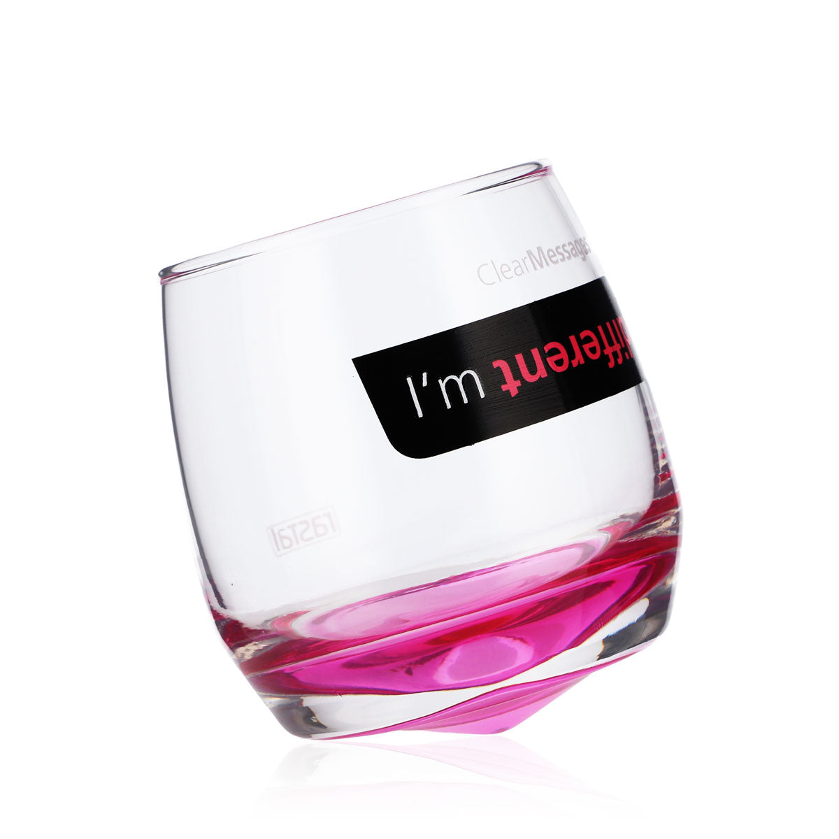 4x Rastal Glass Tumblers 0.2l Designer Glass Tumblers "I'm different" – View 4