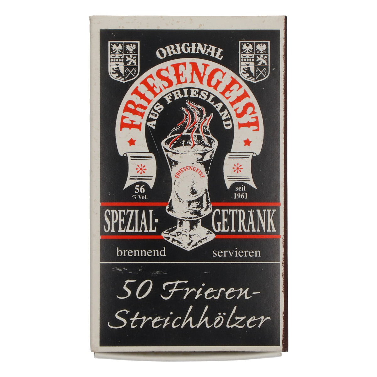 50x Original Friesengeist Matches, Behn Eckenförde Liqueur Accessories