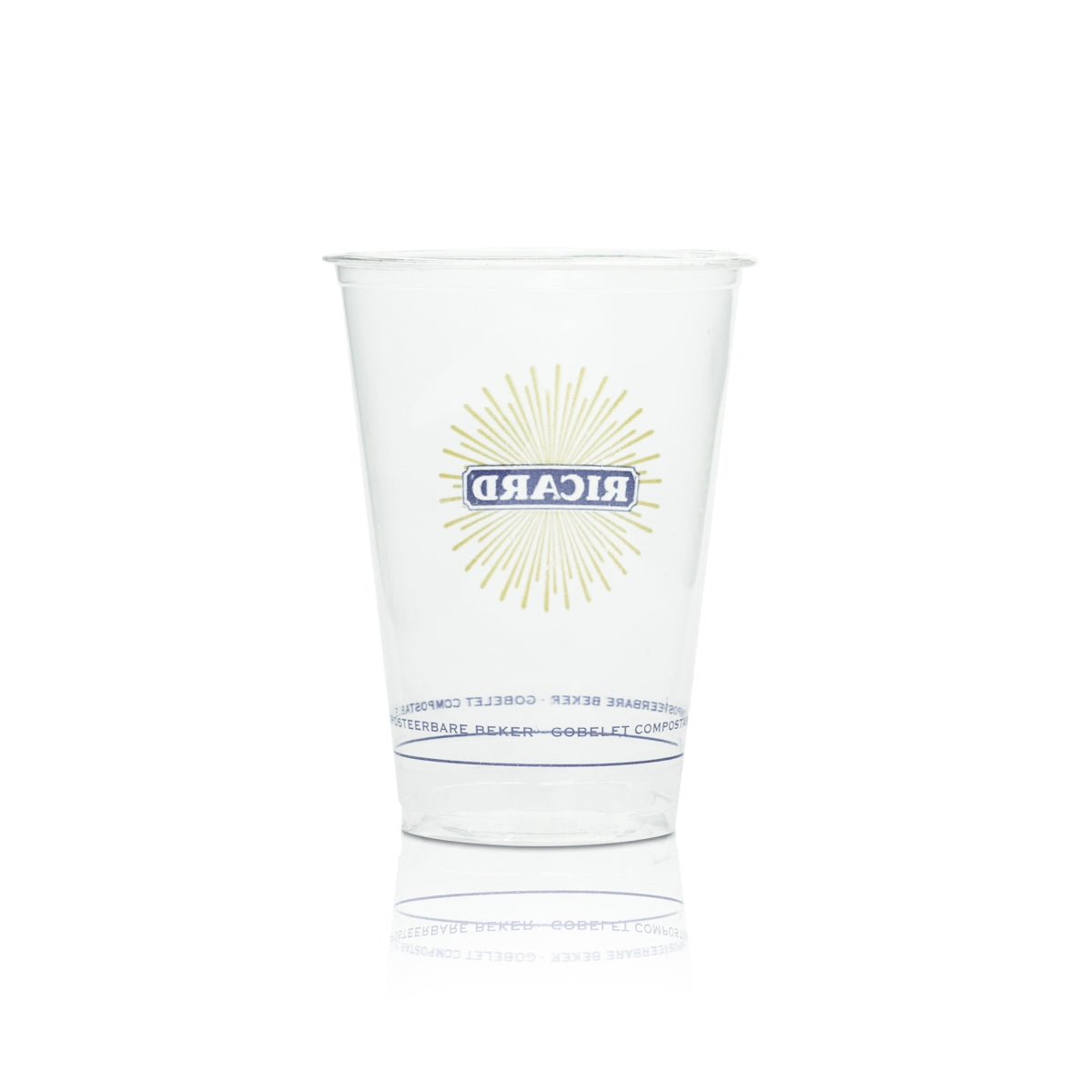 50x Ricard liqueur disposable cups, 0.1 l, plastic glass cups, aniseed, France, bar – View 3