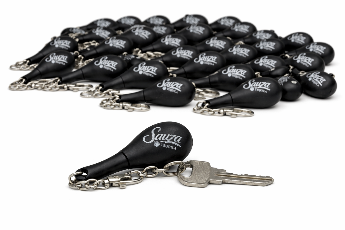 50x Sauza Tequila Rattle Keyring Witches Carnival Key Ring