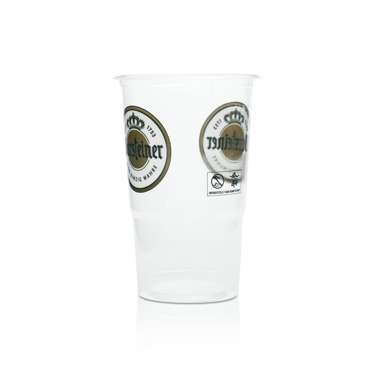 50x Warsteiner beer disposable cups, 0.2 l, festival glasses, plastic – View 3