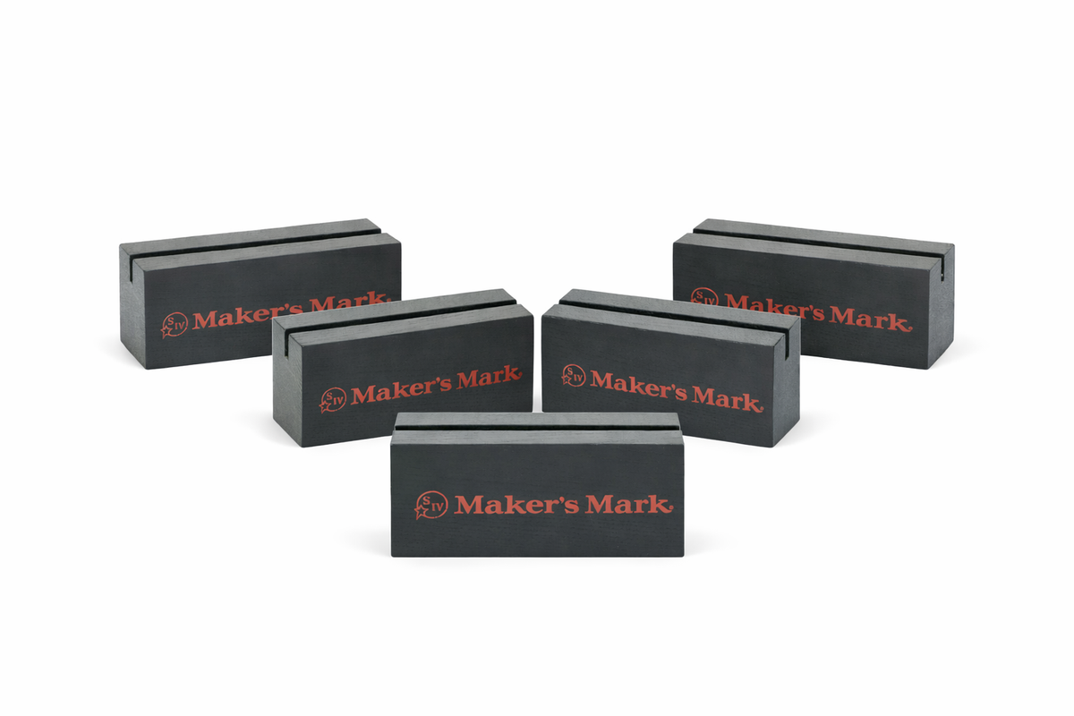 5x Makers Mark table display menu food drink card holder restaurant bar café