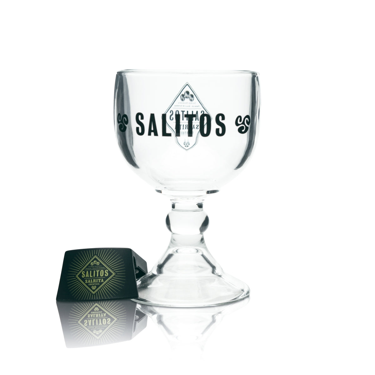 Salitos Bar Bundle Set II consisting of 6 Salrita glasses, 100 beer coasters, and 1 ice bucket – View 2