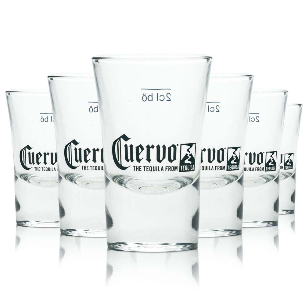 6 Cuervo Tequila Shot Glasses 2cl new