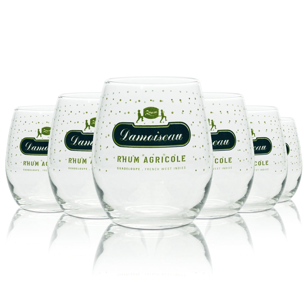 6 Damoiseau Rum Glass 0.3l Tumbler "Aura" new