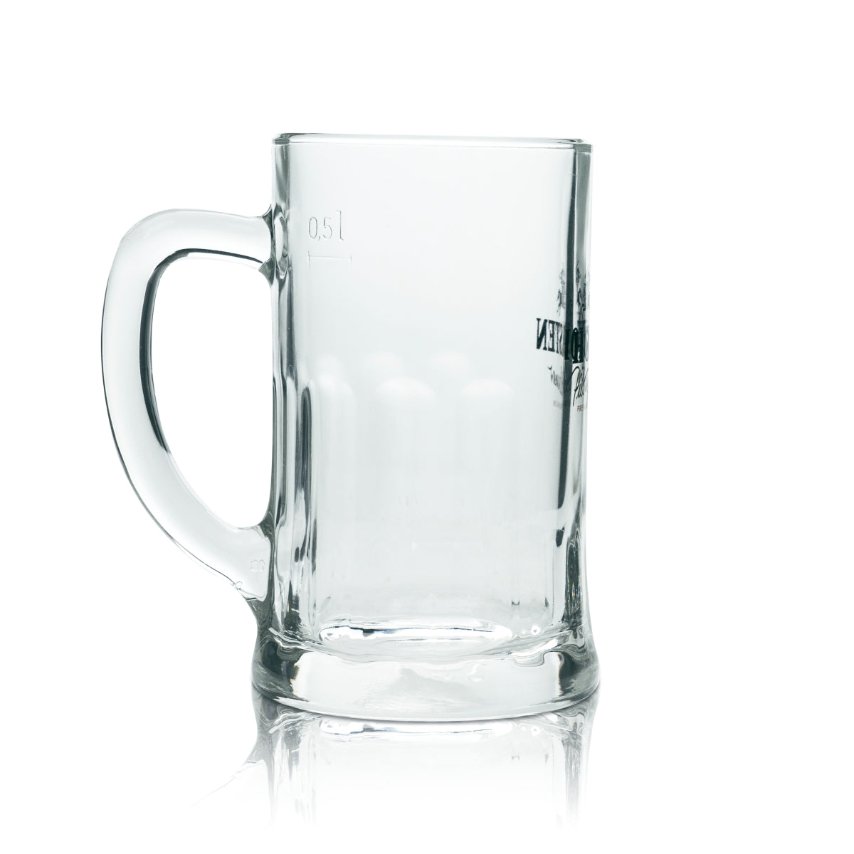 6 Hacker Pschorr beer glasses, 0.5 l mug, Salzburg Seidel Sahm, new – View 3