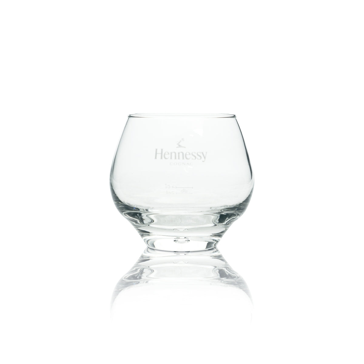 6 Hennessy Cognac Glass Tumblers, Round with Bubble, 300 ml, new – View 2